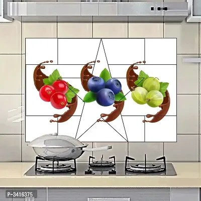 Waterproof Kitchen Tasty and healthy berries wall sticker Wallpaper/Wall Sticker Multicolour - Kitchen Wall Coverings Area (61Cm X92Cm)-thumb2