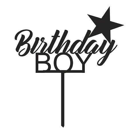 Birthday Boy Themed Cake Decoration Item