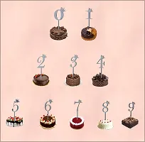 Premium "Numbers" Cake Topper / Cake Decoration Item / Special  Cake Decoration For Kids Wife Husband Friend Cousin - Pack Of 10-thumb1