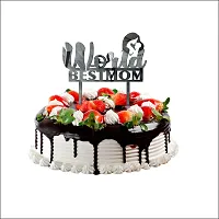 Premium "World Best Mom" Cake Topper /  Cake Decoration Item / Special   Cake Decoration For Kids Wife Husband Friend Cousin - Pack Of 1-thumb2