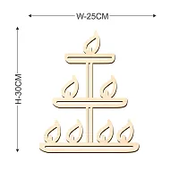 Premium Diya Wooden Wall Hanging For Decoration Diy Products _Wco215-thumb3