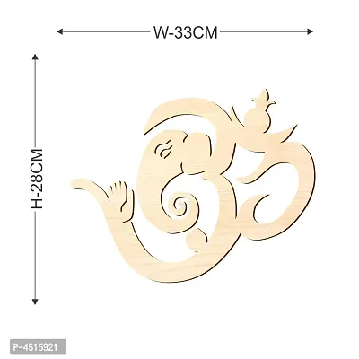 Premium Ganesh Inward Om Wooden Wall Hanging For Decoration Diy Products _Wco219-thumb4