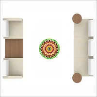 Premium Floral Rangoli Combo Sticker For Diwali With Decorative Kalash _As569-thumb2