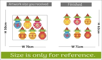 Premium Decorative Kalash Wall Sticker Item Size: 62cm X71cm-thumb3