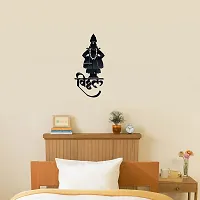 Shri Krishna Acrylic 3D Mirror Wall Sticker-thumb2