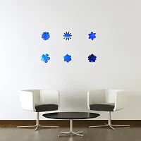 Diwali Decoration Flowers Acrylic 3D Mirror Wall Sticker-thumb1