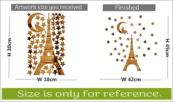 Paris Acrylic 3D Mirror Wall Sticker-thumb3