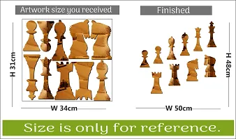 Chess Acrylic 3D Mirror Wall Sticker-thumb3