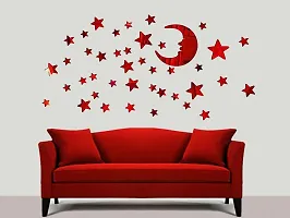 Moon Stars DIY Acrylic Mirror Wall Art Sticker-thumb2