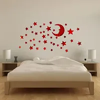 Moon Stars DIY Acrylic Mirror Wall Art Sticker-thumb1