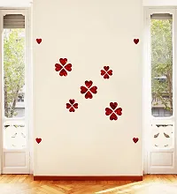 Flower Design Acrylic 3D Mirror Wall Sticker-thumb2