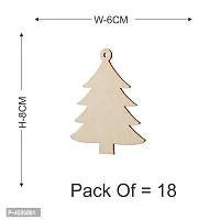 Paintable Christmas Tree Wooden Laser Cut Decoration For Kids-thumb3