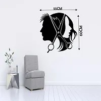 Salon Wall Stickers | Hair Salon Barber Shop Wall Decal Art | Vinyl Sticker Interior Window Decor DIY Hair Beauty Salon Wall Sticker (60X55 cm)-thumb2