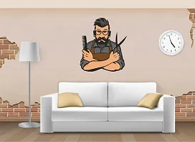 Salon Wall Stickers | Hair Salon Barber Shop Wall Decal Art | Vinyl Sticker Interior Window Decor DIY Hair Beauty Salon Wall Sticker (66X57 cm)-thumb1