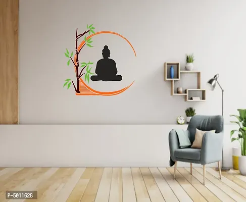 Peaceful Buddha Wall Sticker (75X75 cm)