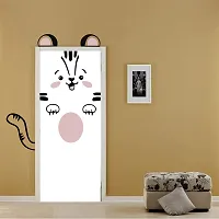 Cute Cat Door Stickers (133X105 cm)-thumb1