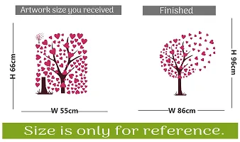 Heart Shaped Leaves Wall Sticker ( PVC Vinyl, 96 X 86 )-thumb3