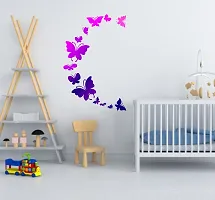 Beautiful Butterfly Wall Sticker ( PVC Vinyl, 87 X 82 )-thumb1