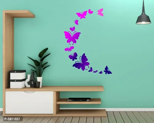 Beautiful Butterfly Wall Sticker ( PVC Vinyl, 87 X 82 )-thumb0