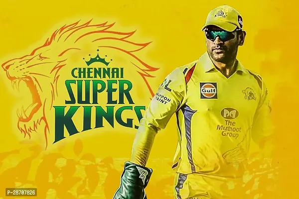 Chennai Super Kings Ipl Cricket Team Poster 2021 - 18X12 Inches