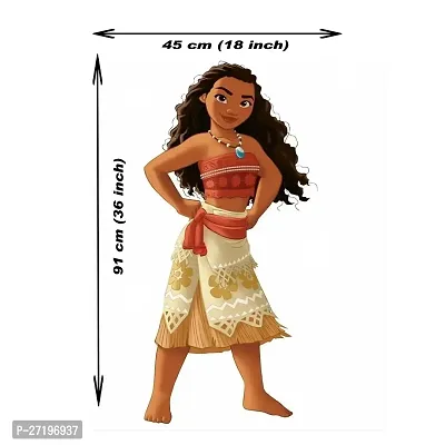 TV Cartoon Disney Vintage Girl Favorite Self Dependent Moana Giant Peel and Stick Wall Decals (Pack of 1)-thumb2