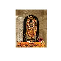 Beautiful Ram Lalla Face Vinyl Poster For Temple Wall Hanging Wall Decor Poster 12 by 16 Inch Arts Pack of 1-thumb1