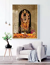 Beautiful Ram Lalla Face Vinyl Poster For Temple Wall Hanging Wall Decor Poster 12 by 16 Inch Arts Pack of 1-thumb3