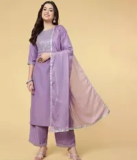 Fancy Roman Silk Kurta Bottom And Dupatta Set For Women-thumb1