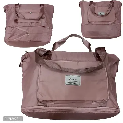Pink Nylon Self Pattern Handbags For Women-thumb3