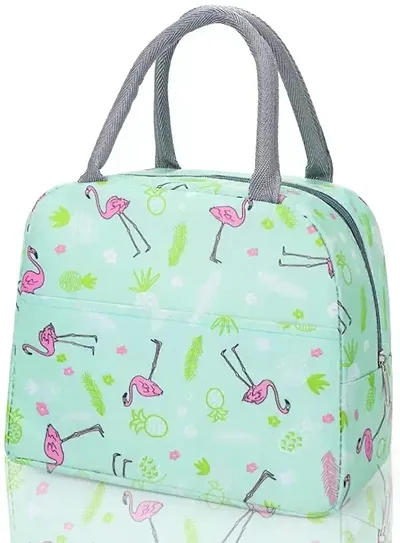 Fancy Canvas Printed Insulated Lunch Bags For Unisex