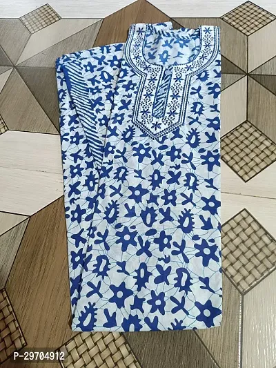 Elegant Cotton Printed Nighty For Women