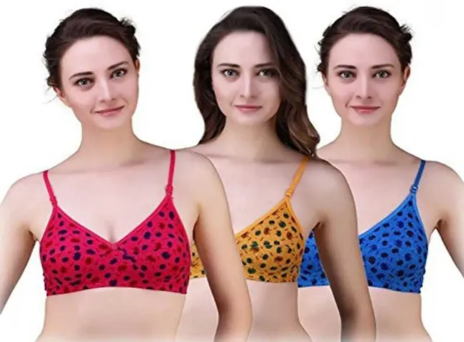 Women's Printed Bras Set Of 3