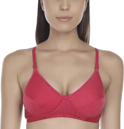 Solid Cotton Padded Bra