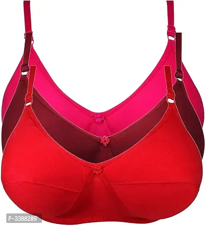 Women's Solid Padded Bras Combo Set of 3