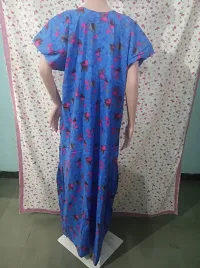 Modern Cotton Printed Night Gown For Women-thumb3