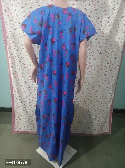 Modern Cotton Printed Night Gown For Women-thumb4