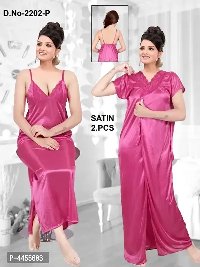 Woman Satin Nightwear In 2 pcs.