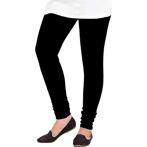 Stylish Wool Solid Leggings For Women