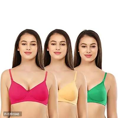 Hosiery Plain Padded Bra Pack Of 3