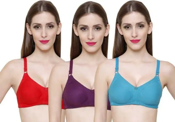 Silk Full Coverage Non Padded Bra (Multicolor)