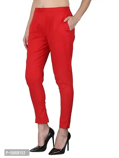 Stylish Rayon Solid Ethnic Pants For Women-thumb0