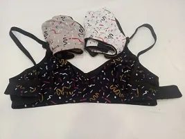 Multicoloured Hosiery Printed Bras For Women-thumb2