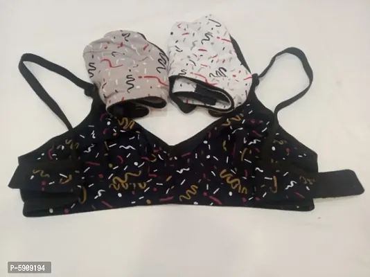 Multicoloured Hosiery Printed Bras For Women-thumb3