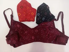 Shivi Printed NON PADDED BRA COMBO 3-thumb2