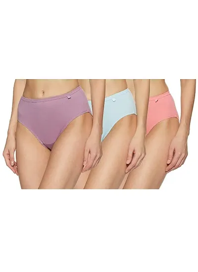 Comfortable Cotton Solid Panties For Women- Pack Of 3
