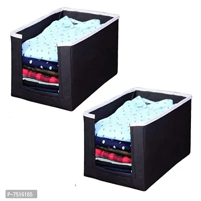 Adorable Non Woven Shirt Wardrobe Organizer For Shirts T-shirts Tops Pack Of 2