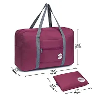 Travel Foldable Nylon Duffle Tote Bag Portable Waterproof Handbag Folding Sport Weekend Shopping Luggage Bag, Flight-Airlines Packing Bag, Gym Sports Bag for Women Girl-thumb2
