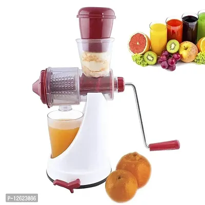 Hand Juicer for Fruits and Vegetables with Steel Handle Vacuum Locking System,Shake, Smoothies, Travel Juicer for Fruits and Vegetables,Fruit Juicer for All Fruits-thumb0