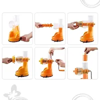 Hand Juicer for Fruits and Vegetables with Steel Handle Vacuum Locking System, Shake, Smoothies, Travel Juicer for Fruits and Vegetables, Fruit Juicer for All Fruits-thumb1