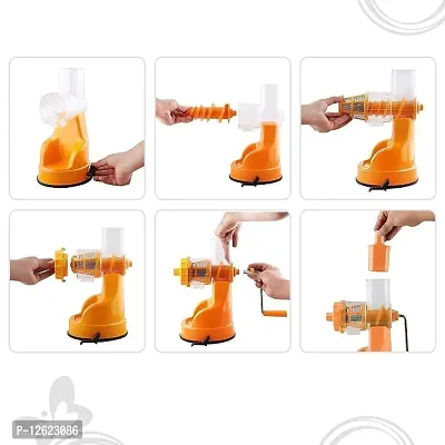 Hand Juicer for Fruits and Vegetables with Steel Handle Vacuum Locking System,Shake, Smoothies, Travel Juicer for Fruits and Vegetables,Fruit Juicer for All Fruits-thumb4